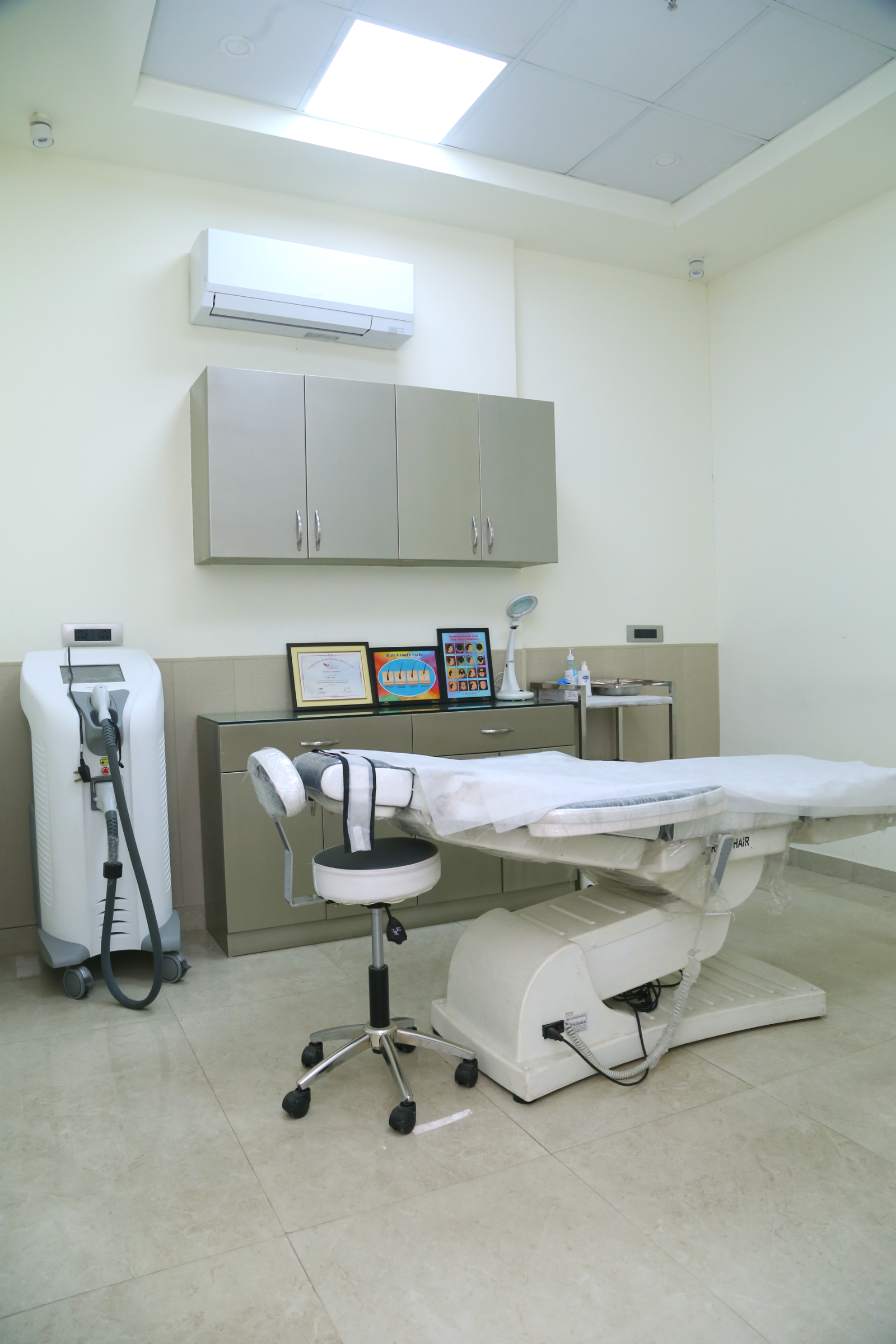 Hair restoration room